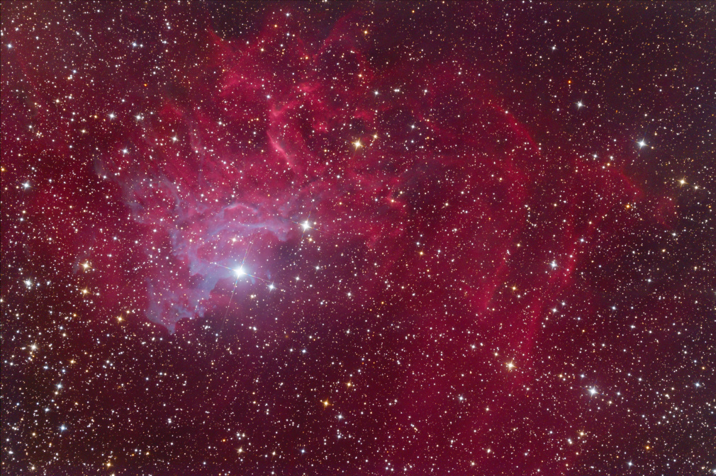 The Flaming Star Nebula - IC 405