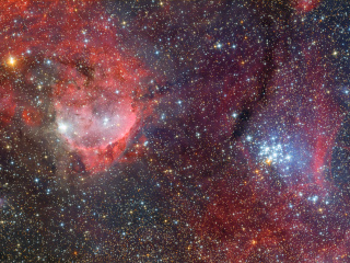 A Gabriela Mistral-köd - IC 2599, NGC 3324, NGC 3293