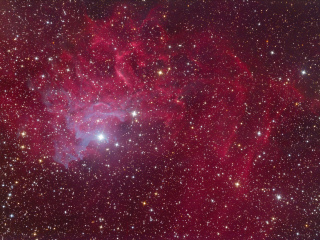 The Flaming Star Nebula - IC 405
